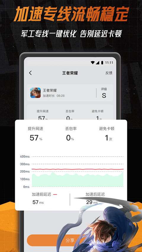 小6加速器 PUBG手游免费加速手机软件app截图