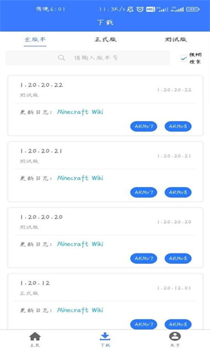 mc版本库 1.21版本手机软件app截图