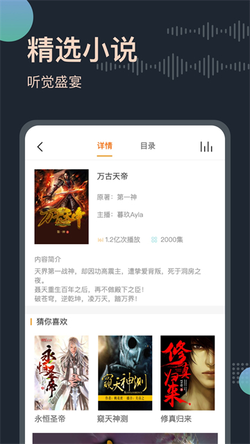 免费听书王 清爽版手机软件app截图