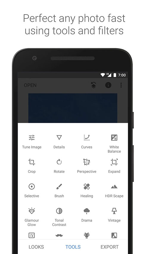 snapseed 修图工具手机软件app截图
