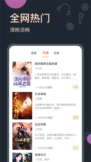 免费听书王 去广告版手机软件app截图