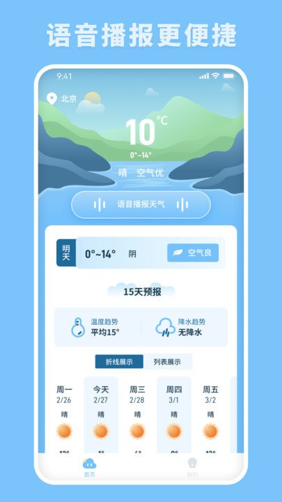 欢喜天气 安卓最新版手机软件app截图