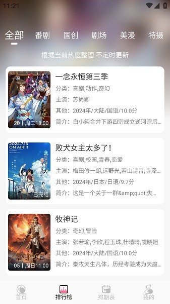 mifun动漫 纯净版手机软件app截图