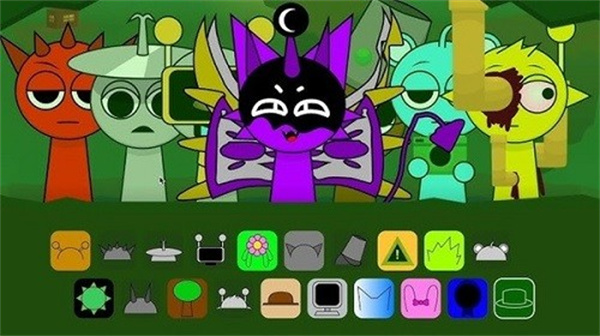 节奏盒子sprunki 绿核模组最新版手游app截图