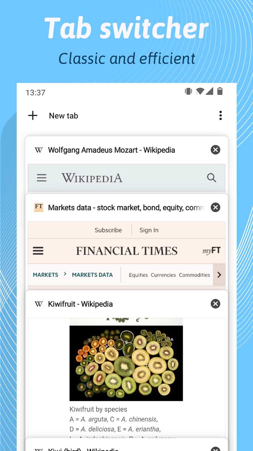 Kiwi浏览器 2025最新版手机软件app截图