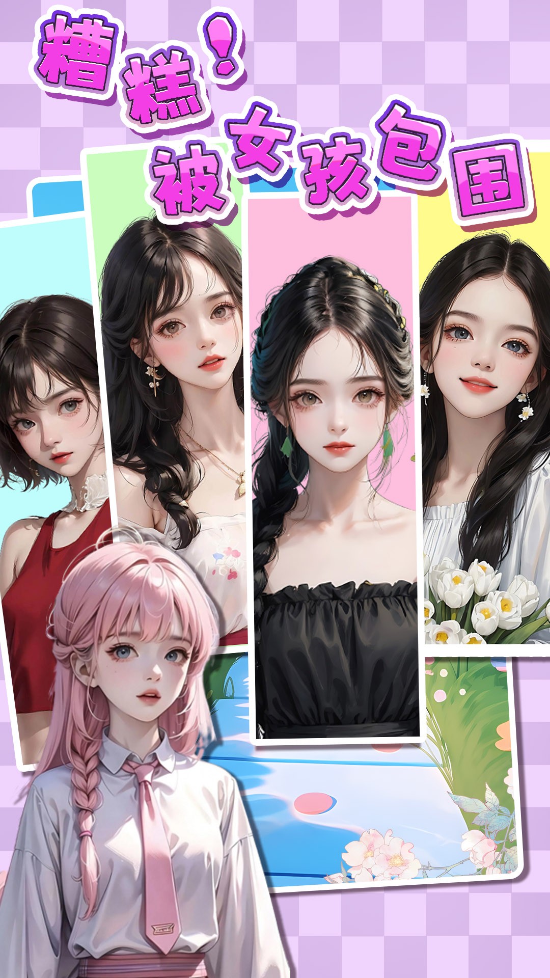 糟糕！被女孩包围了！ 无广告版手游app截图