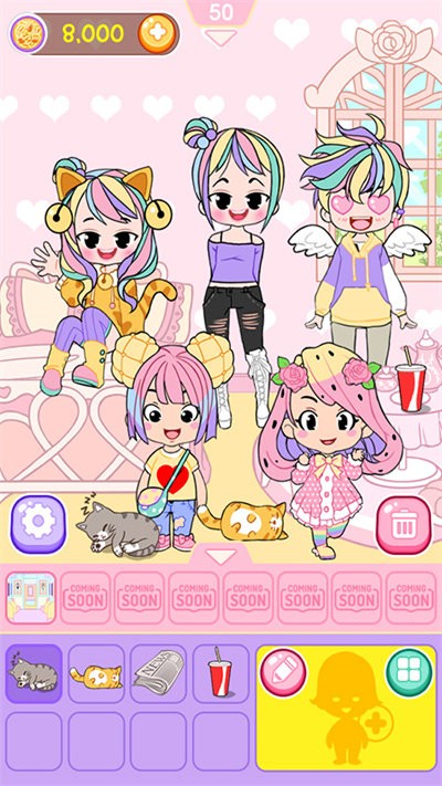 樱花校园换装少女 安卓最新版手游app截图