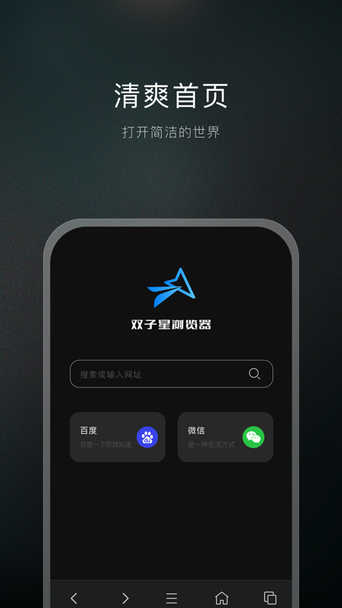 双子星浏览器 免费版手机软件app截图