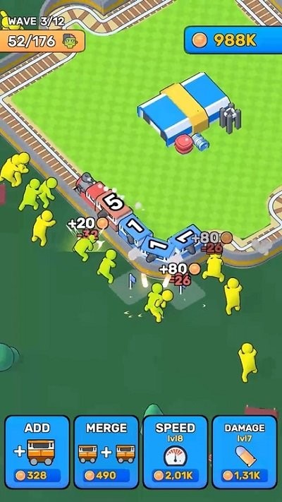 闲置僵尸列车手游app截图