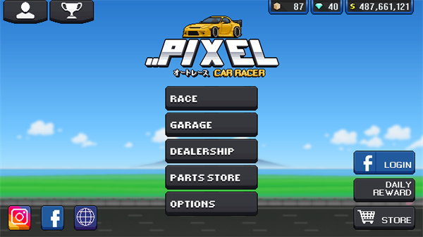 Pixel Car Racer手游app截图