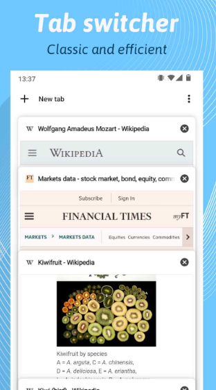 Kiwi浏览器 官方版手机软件app截图