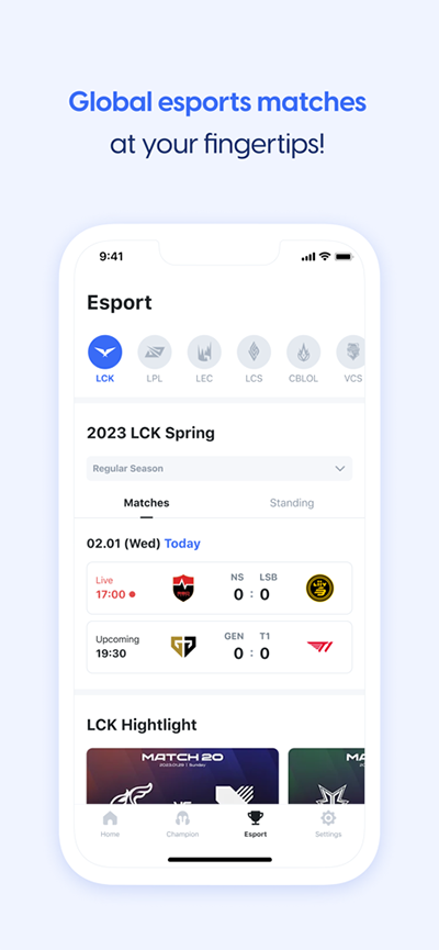 opgg 网站英雄数据手机软件app截图
