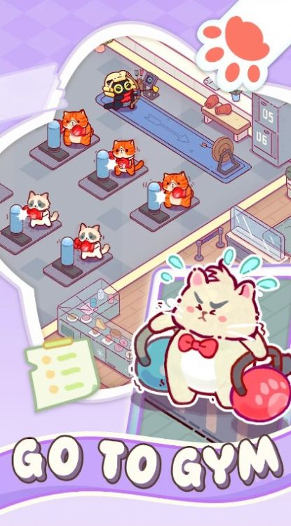 猫咪健身房 无广告手游app截图