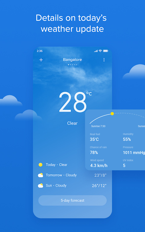 小米天气预报手机软件app截图