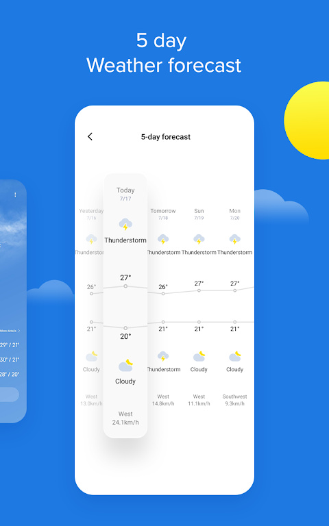 小米天气预报手机软件app截图
