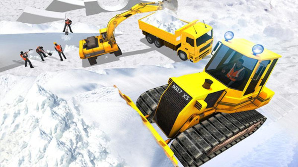雪山挖掘机模拟器手游app截图