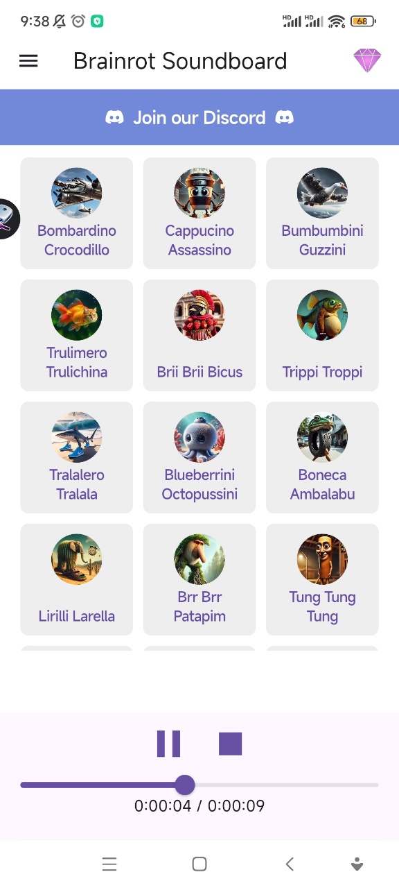 美国山海经大全 Brainrot Soundboard手游app截图