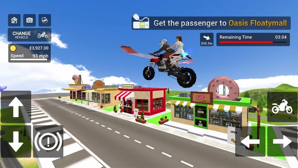 飞行摩托车模拟器 最新版手游app截图