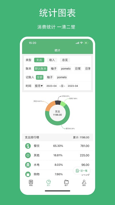 柚子记账手机软件app截图