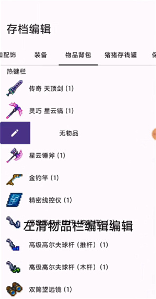 泰拉瑞亚存档编辑器 手机安卓版手机软件app截图