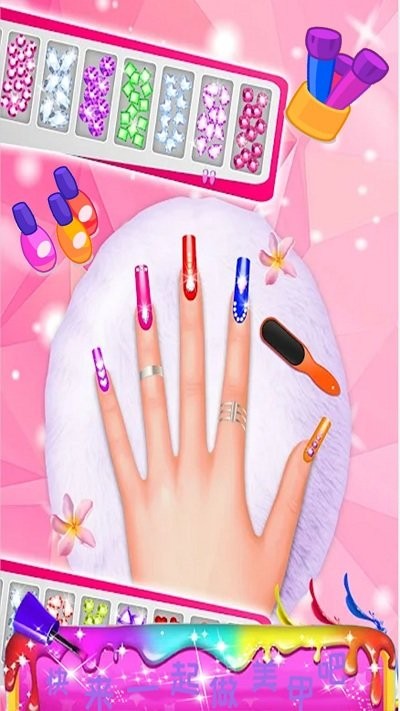 时尚女孩迷你美甲手游app截图