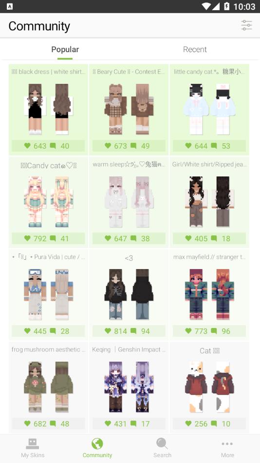 我的世界皮肤编辑器 中文手机版手机软件app截图