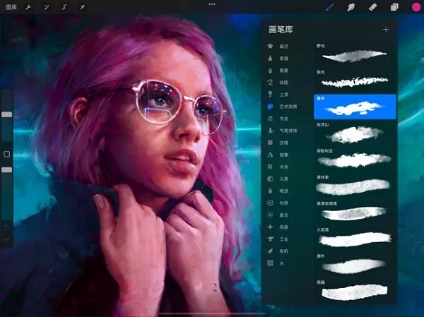 Procreate 绘画修图手机软件app截图