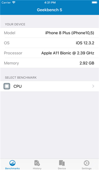 Geekbench5 测试工具手机软件app截图