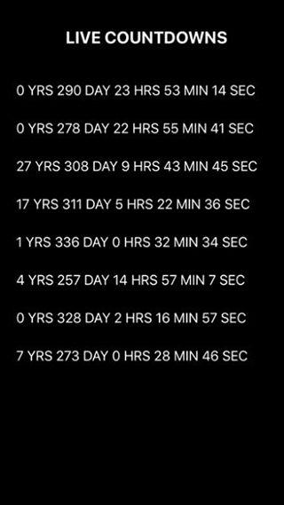Countdown 2025最新版手机软件app截图