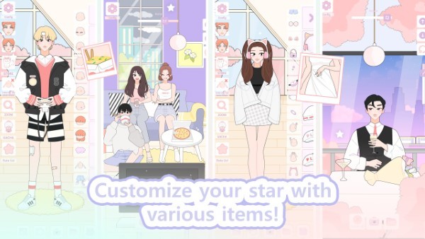 明星偶像装扮手游app截图