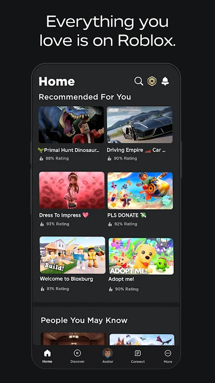 ROBLOX 游戏官网入口手游app截图