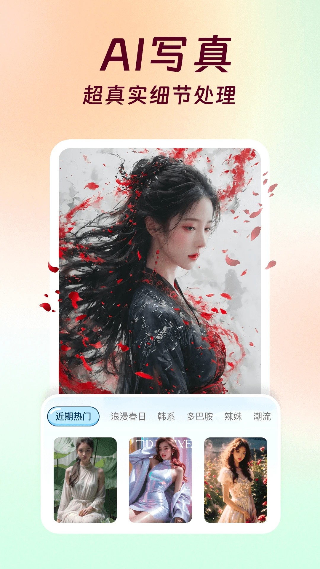 AI换装相机手机软件app截图
