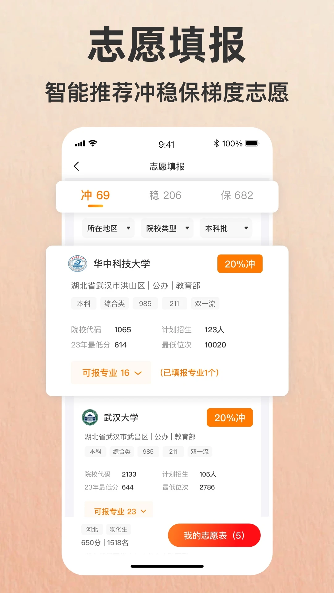 志愿填报助手手机软件app截图