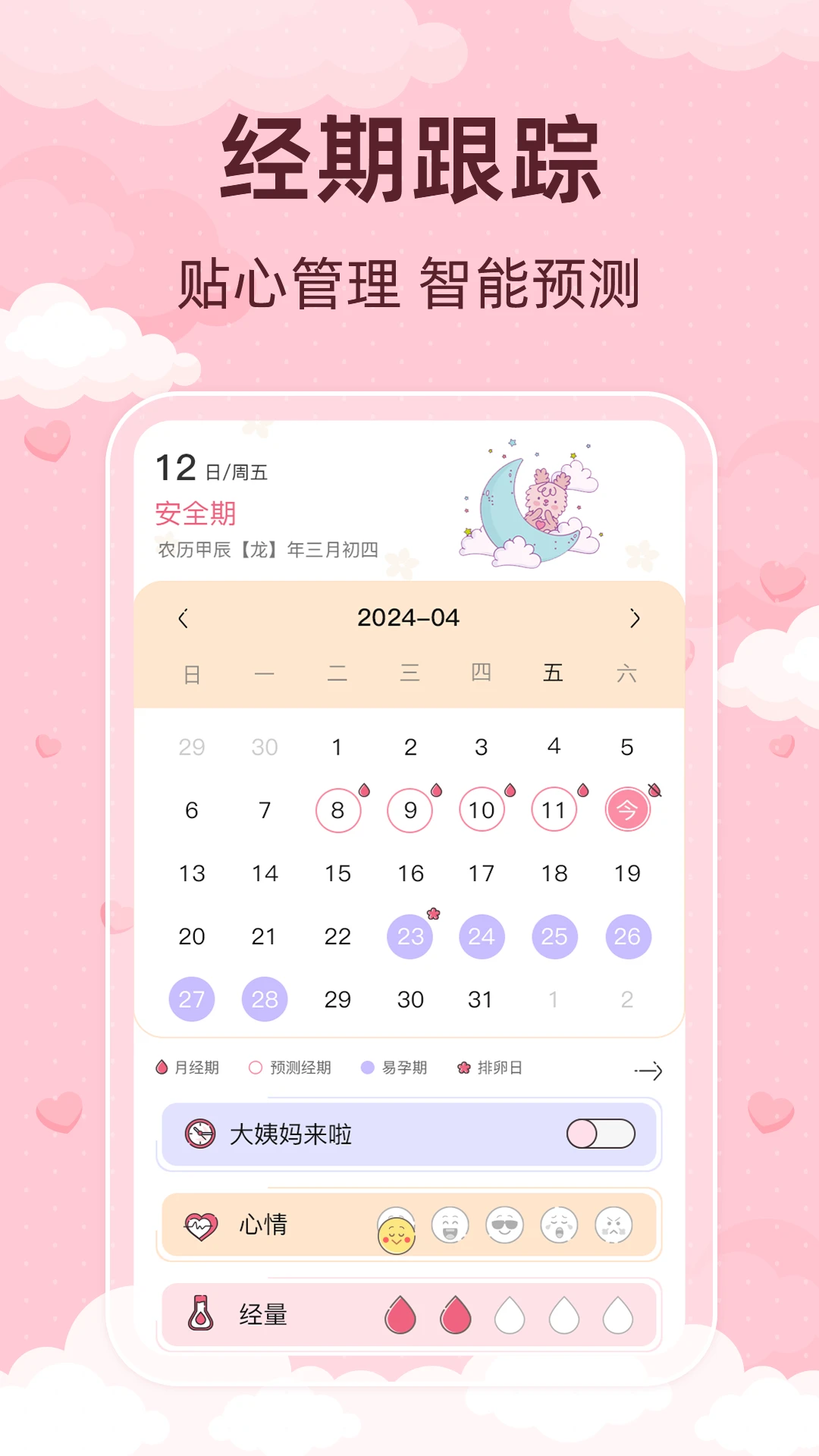 青柚大姨妈记录手机软件app截图
