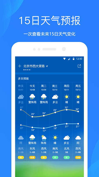 天气预报 官方正版手机软件app截图