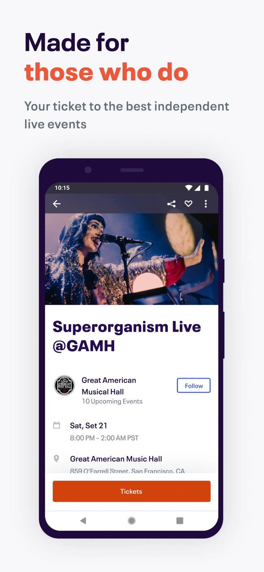 Eventbrite官方客户端手机软件app截图