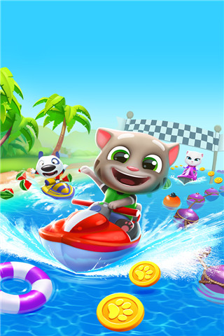 汤姆猫的摩托艇 安卓版手游app截图