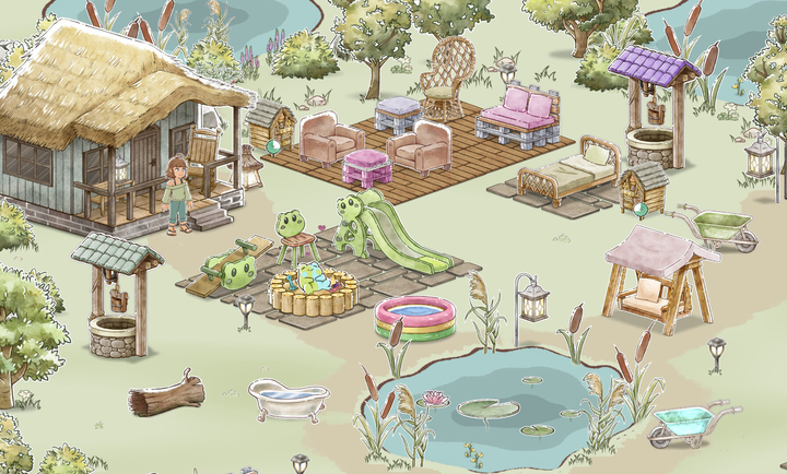 世蛙桃源 中文版手游app截图