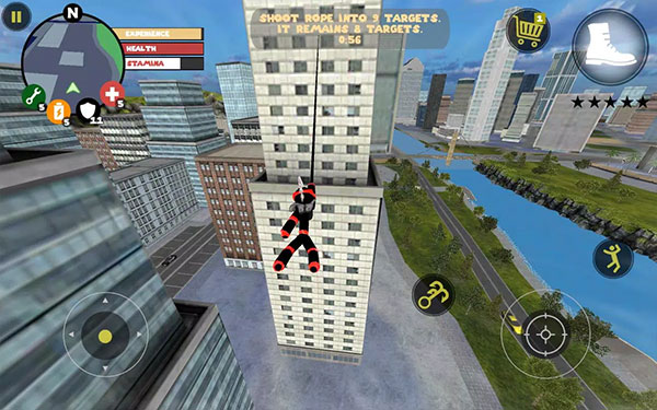 火柴人绳索英雄 2026正版下载中文版手游app截图