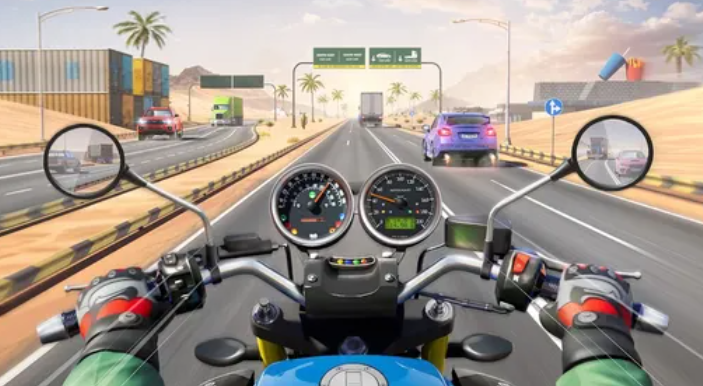 无尽摩托车竞速手游app截图