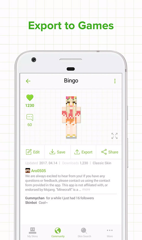 我的世界皮肤编辑器 中文版下载最新版手机软件app截图