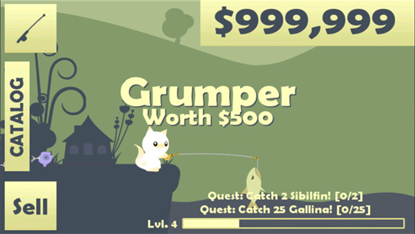 小猫钓鱼 无限金币版手游app截图