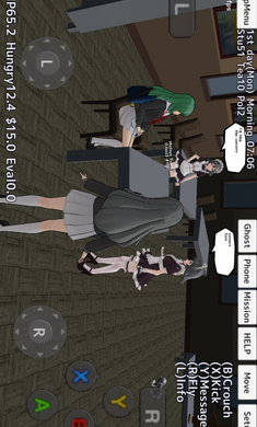 校园女生模拟器 英文版内置菜单手游app截图