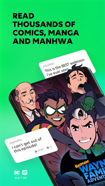 Webtoon韩漫 官网入口手机软件app截图