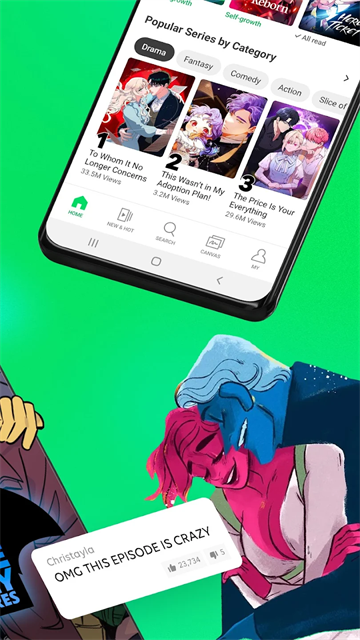 Webtoon韩漫 台版官网下载手机软件app截图