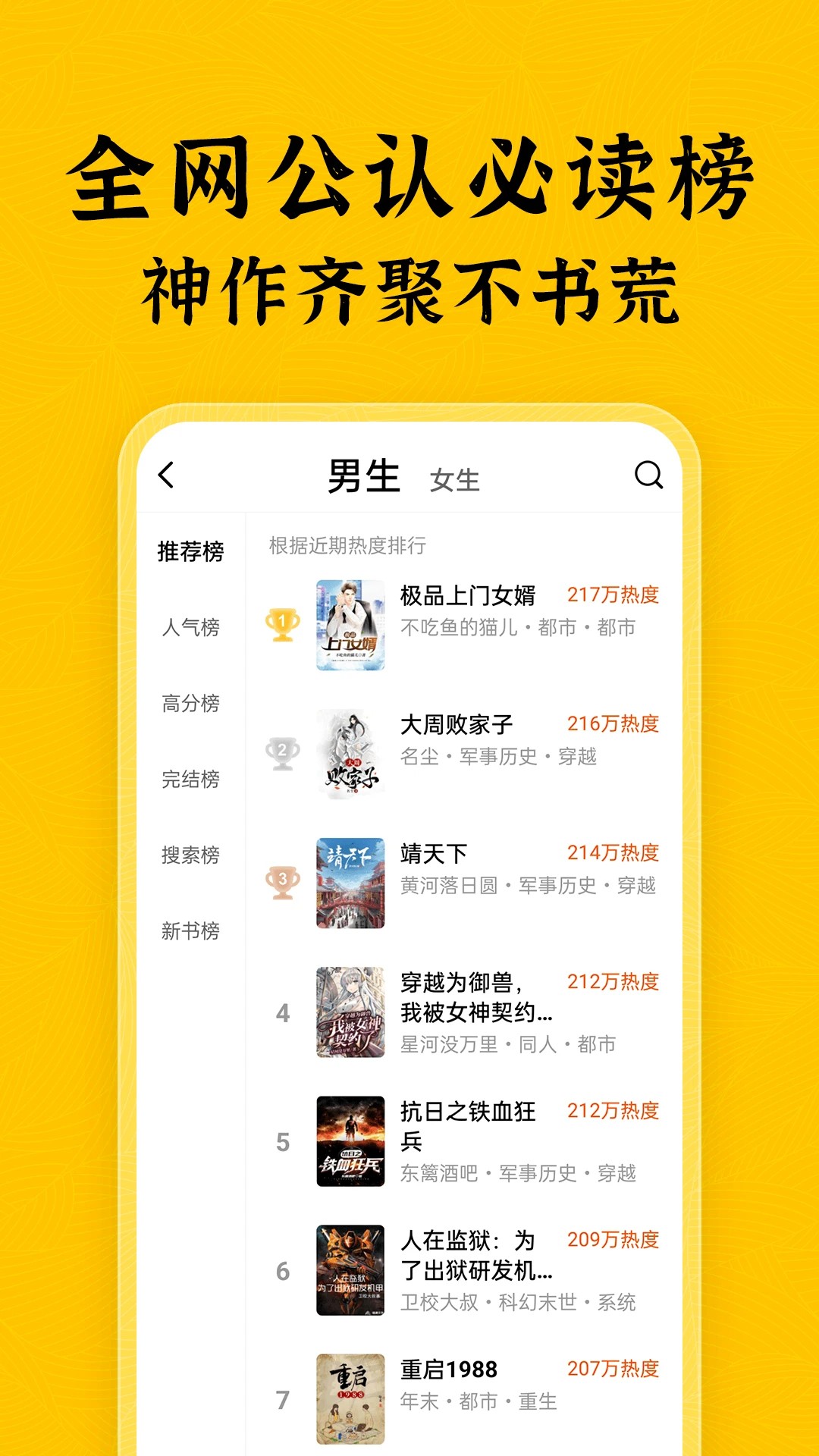 全本免费小说 完结版手机软件app截图