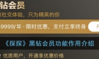 探探黑钻是干嘛的_探探黑钻会员有什么用_1ZP下载