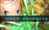 燃烧部落黑屏闪退怎么办_黑屏闪退解决方法_1ZP下载