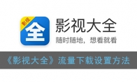 影视大全怎么用流量下载_流量下载设置方法_1ZP下载