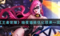 王者荣耀暗夜猫娘优化效果一览